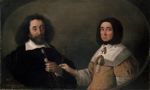 John Tradescant the Younger ve Hester, ikinci Karısı, 17. yüzyıl by Emanuel de Critz