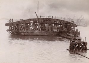 Vauxhall Köprüsü İnşaatı, Londra, 1903-1904 by Emberson and Sons
