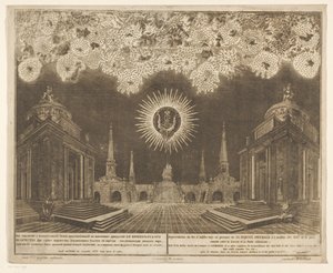 Vuurwerk in Moskou bij de viering van het einde van de Russisch-Turkse Oorlog, 1775 (IV Yasası) Rusya ile Babıali arasında yapılan Barış Kutlamaları vesilesiyle Majestelerinin huzurunda ateşlenen Havai Fişeklerin Temsili (dizi by Emel