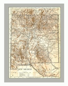 New Mexico haritası, 1900