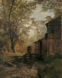 Ischl yakınlarındaki Gosau değirmeni by Emil Jakob Schindler