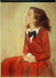 Elisabeth Bergner, portre / çizim v. E. Orlik