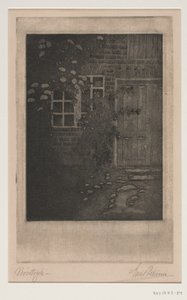 Çiçekli ev duvarı by Emil Petersen