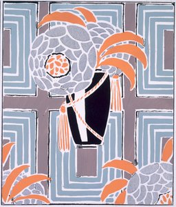 Çiçekler ve Yapraklar, yayınlanmış c.1925 (renkli taş) by Émile Allain Séguy