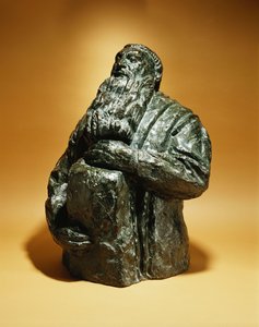 Rodin Geriye Bakar; Rodin Geriye Yaslanır, 1909 by Emile Antoine Bourdelle