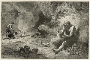 Le premier potier  by Emile Antoine Bayard