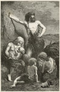 Taş devrinde bir aile by Emile Antoine Bayard