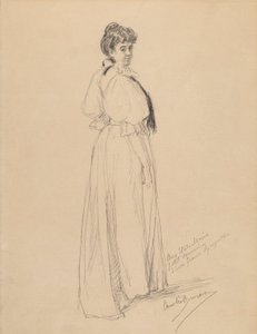 Bir Hanımefendinin Taslağı by Emile Auguste Carolus Duran