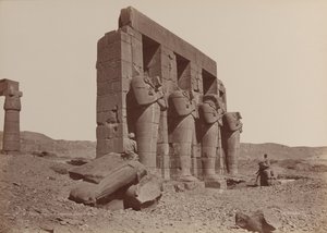 Thebes, Ramasseum Tapınağı, Parçalanmış Dev Heykel, 1870