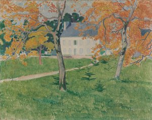 Ağaçlar arasında ev- Pont-Aven by Emile Bernard