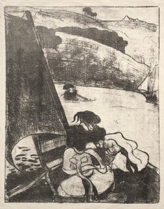 Les Bretonneries: Hacdan Dönüş by Emile Bernard