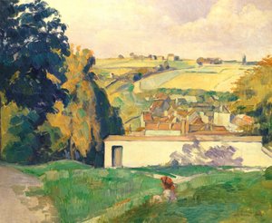 Tepedeki genç kız by Emile Bernard