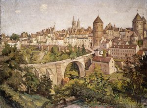 l"Yonne manzarası, 1907 by Emile Bernard