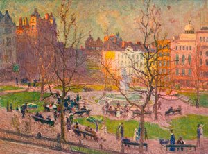 Mart Güneşi, Leicester Meydanı, c1914 by Emile Claus