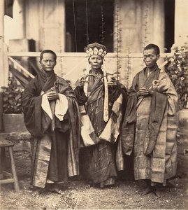 Cholen Çin Pagodası Rahipleri, Saygon, Cochinchina, 1866.