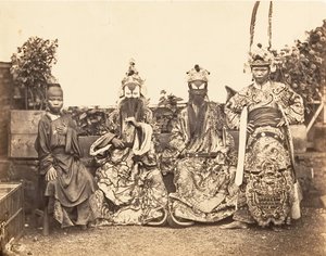 Tiyatro Kostümleri, Saygon, Cochinchina, 1866.