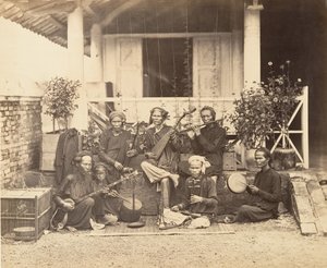 Annameli müzisyenler, Saygon, Cochinchina, 1866.
