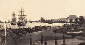 Imperial Messageries, 1866 kuruluşunun görünümü. by Emile Gsell
