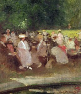 Parkta Yaz, 1881 dolayları by Emile Hoeterickx