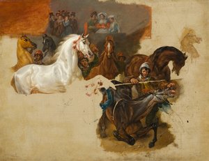 Binicisiz Atların Yarışı, c.1820