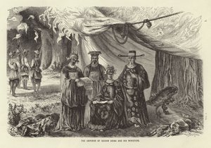 Cochin Çin İmparatoru ve bakanları by Emile Theodore Therond
