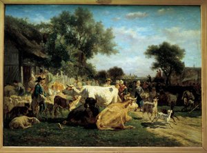 Köy Fuarı Betail fuarı. Emile Van Marck