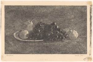 Üzüm ve diğer meyveler ile kase by Emilius Wilhelmus Dehé (signed by artist)
