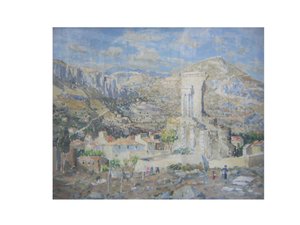 Roma Anıtı, La Turbie (tuval üzerine yağlı boya)
