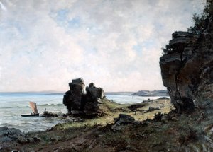 Brittany Sahilinde Güzel Bir Sabah, 1882 by Emmanuel Lansyer