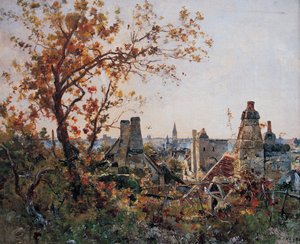 Beaulieu-lès-Loches, Ekim 1886 (resim) by Emmanuel Lansyer