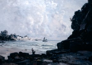 Douarnenez Limanı, 1884 by Emmanuel Lansyer