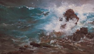 The Wave, Ploumanac'h, Haziran 1873 (tuval üzerine yağlıboya)