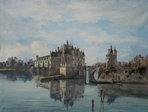 Chenonceau kalesi, Ağustos 1891 (tuval üzerine yağlı boya)