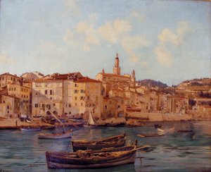 Menton limanı 1891 (resim)