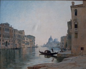 Venedik, Büyük Kanal, Eylül 1892 (tuval üzerine yağlıboya) by Emmanuel Lansyer
