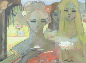 Sarı Tarla, 2001 (tuval üzerine yağlı boya) by Endre Roder