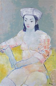 Dansçı, 2004 (tuval üzerine yağlı boya) by Endre Roder