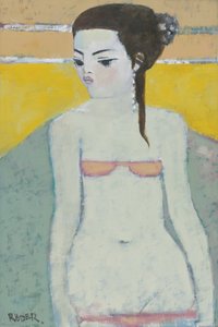 Michela Again (gemide yağ) by Endre Roder