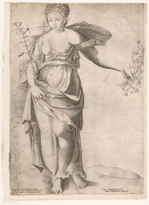 Proserpina florası Roma Aynası (dizi adı) by Enea Vico (attributed to)
