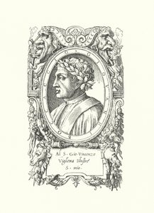 Giovanni Boccaccio, İtalyan şair, romancı ve hümanist by Enea Vico