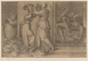 Judith ve Holofernes by Enea Vico