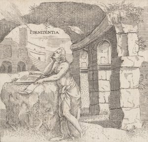 Penitence Penitentia, yak. 1545-50. by Enea Vico