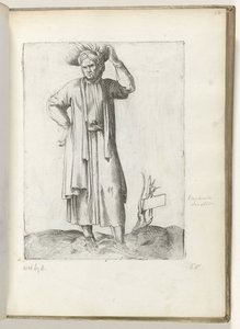 İspanyol toprak adamı ca. 1550 Çağdaş tüccarların tutumu (dizi başlığı) by Enea Vico