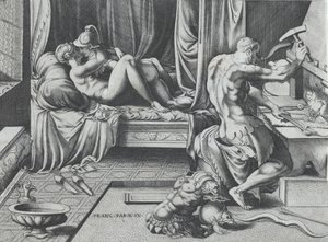 Vulcan Olarak Kucaklayan Venüs ve Mars, Ocağında Çalışıyor, 1543.