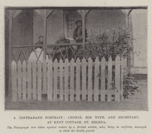 Bir Kaçak Portre, Cronje, Karısı ve Sekreter, Kent Cottage, St Helena