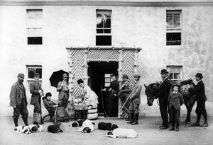 Bir Kır Evi Atış Partisi, 1890 dolayları by English Photographer
