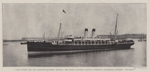 Harwich-Anvers Servisi için Yeni Bir Gemi, Great Eastern Railway Companys Yolcu Vapuru Brüksel by English Photographer
