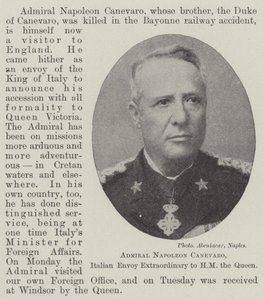 Amiral Napolyon Canevaro, HM Kraliçe
