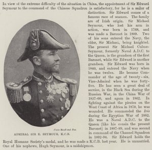 Amiral Sir E Seymour, KKB by English Photographer