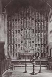 All Souls College Şapeli, Reedos by English Photographer